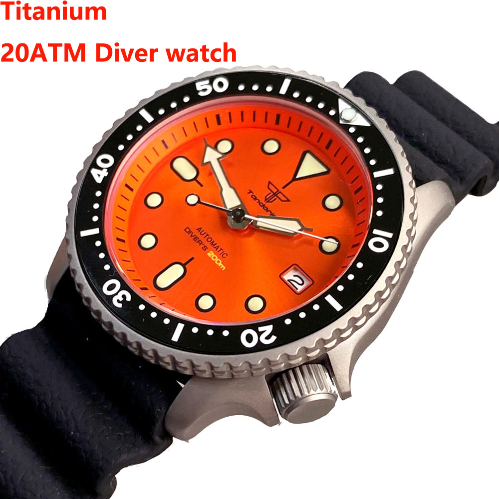 Rubber Strap Diver - นาฬิกา Tandorio 41 มม. ไทเทเนียม NH35