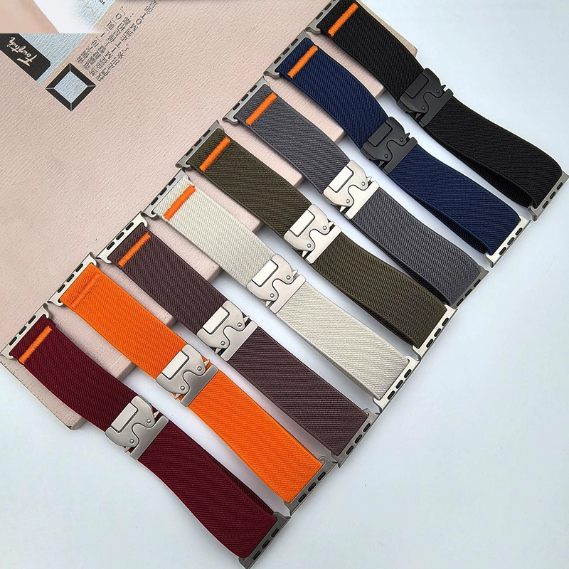 Parachute Strap Elastic - ไนลอนสําหรับ Apple Watch band 46 มม.45