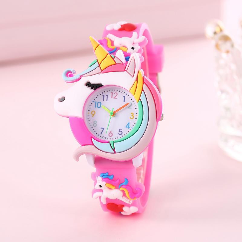 Silicone Watch Band 22Mm - 2024ใหม่สายซิลิโคนลายเมฆสีรุ้งสำหรับเด็กนาฬิกาควอตซ์การ์ตูนน่ารักเด็กผู้หญิงนาฬิกาสำหรับเด็กผู้ชายเด็กผู้หญิง