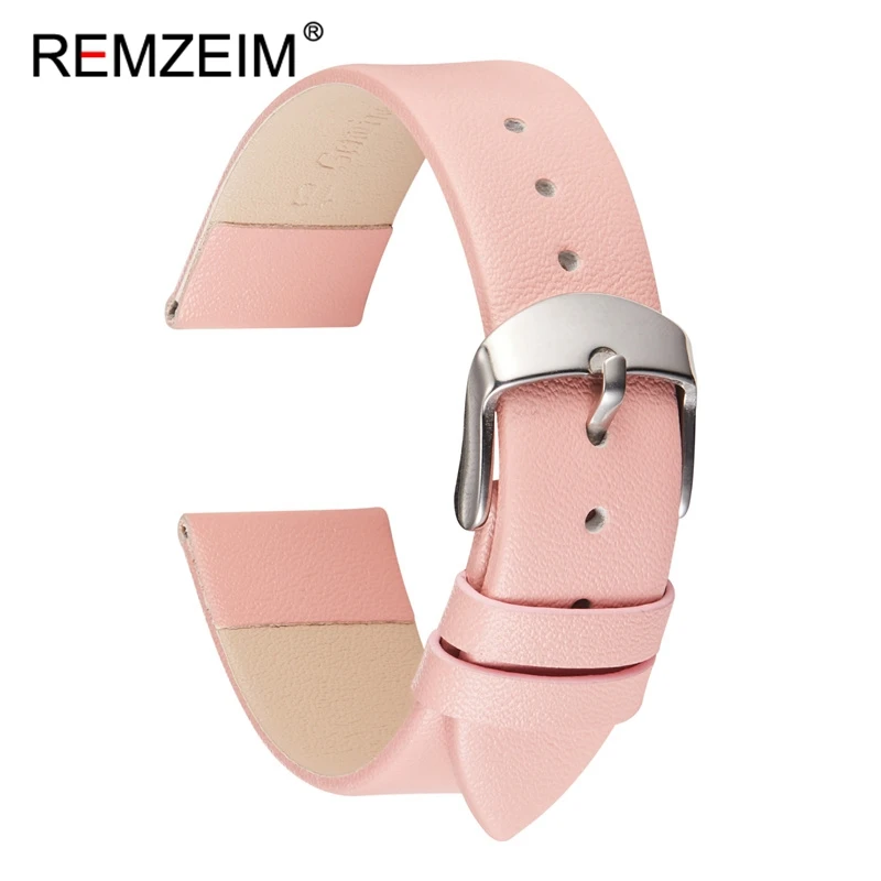 Suede Strap Watch - REMZEIM Soft Ultra-บาง Calfskin นาฬิกาหนังสายรัดผู้หญิง Watchband