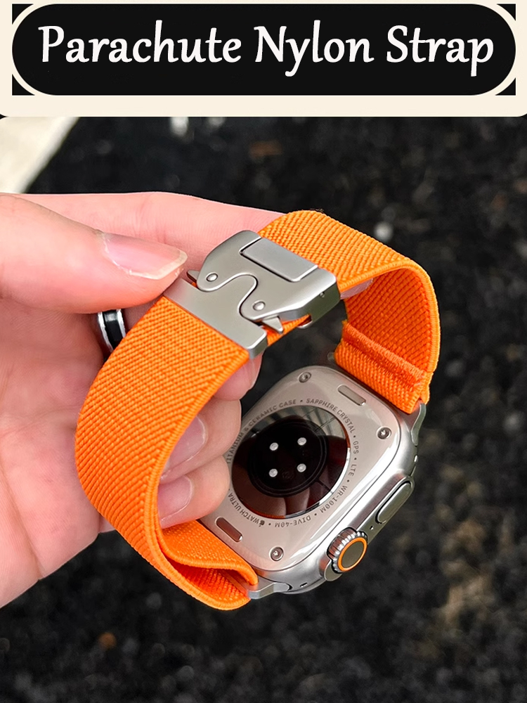 Parachute Strap Elastic - สายรัดสําหรับ Apple Watch ultra 2 Band