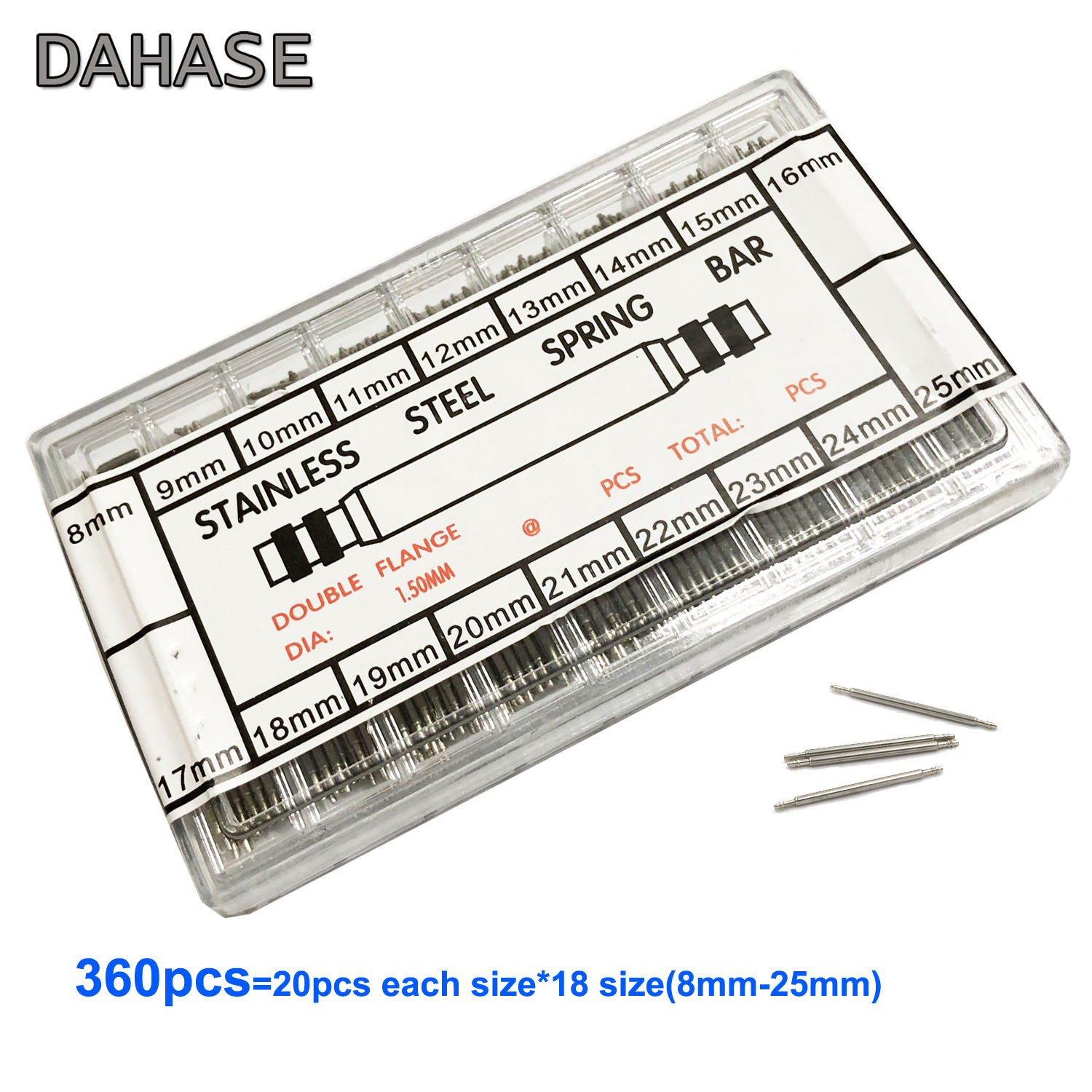 Spring Bar Tool Set - 360PCS เครื่องมือซ่อมนาฬิกาข้อมือชุดคิท Pin 8 9 10