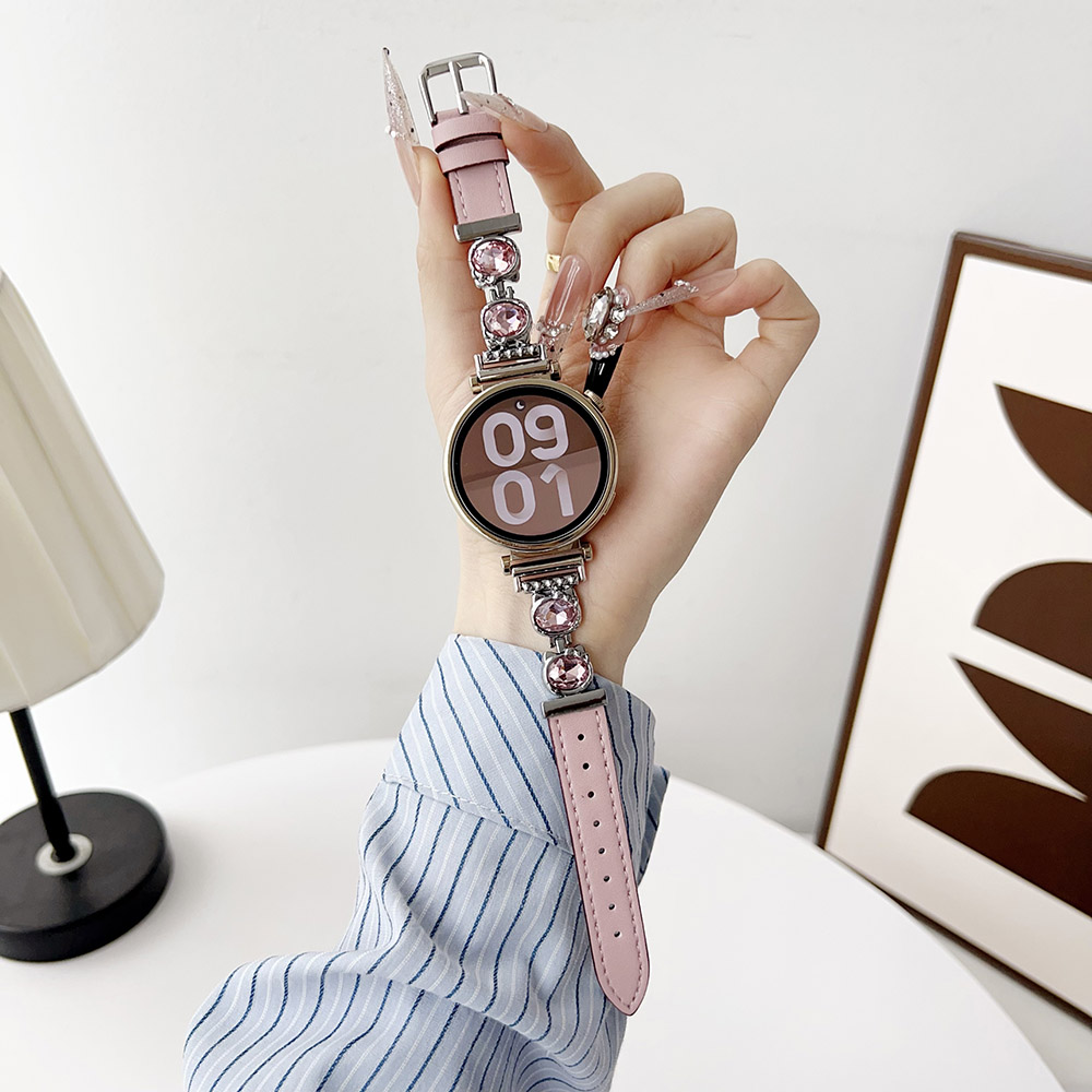 Leather Strap Quick Release - Dressy นาฬิกาสร้อยข้อมือผู้หญิง 18 มม.20 มม.สายนาฬิกาโลหะสายรัดข้อมือหนังสําหรับ Galaxy