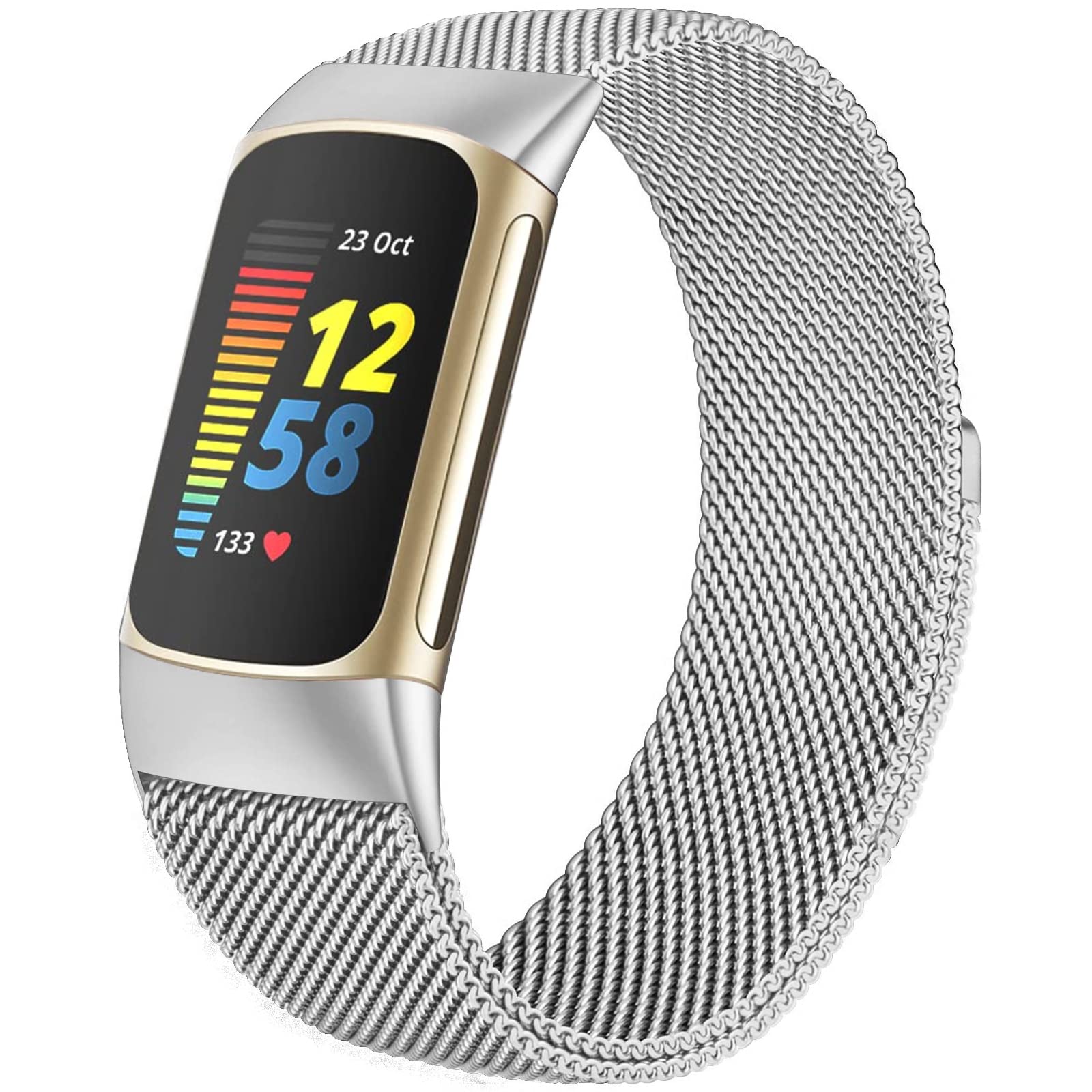 Milanese Loop Magnetic - Milanese loop สําหรับ fitbit charge 6