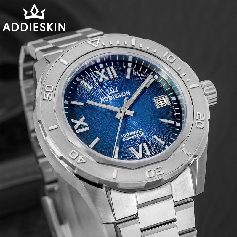 Stainless Bracelet Diver - แอดดี้ส์คิน K002 นาฬิกาหรูอัตโนมัติแบบกลไก reloj hombre 9015
