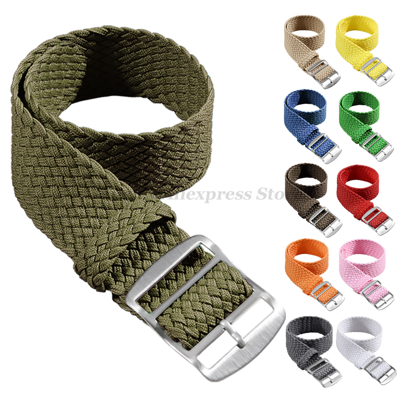 Nato Strap Nylon - ไนลอนทอสําหรับ Perlon นาฬิกาคุณภาพสูงแฟชั่น 14 มม.16 มม.18