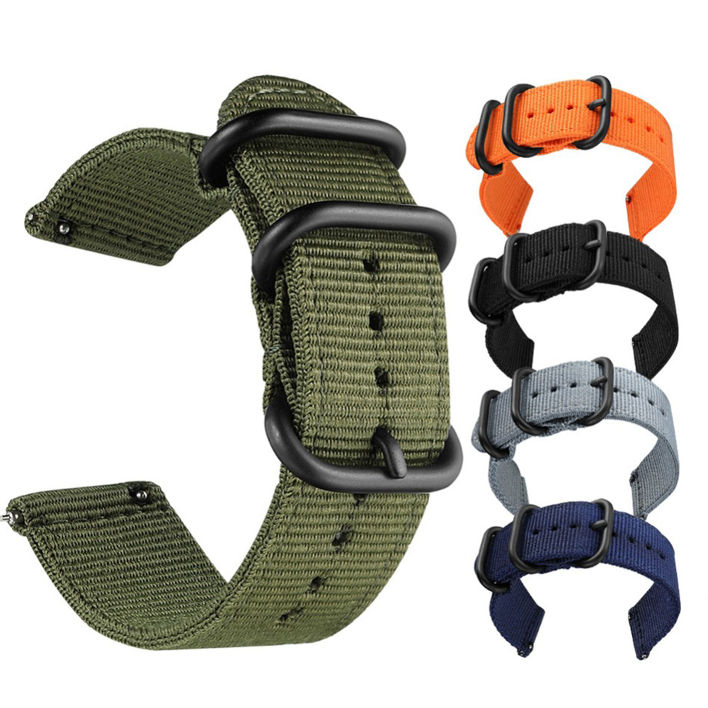 Canvas Strap Watch - 20 มม.22 มม.ผ้าใบกีฬาไนลอนสําหรับ Garmin Venu 2