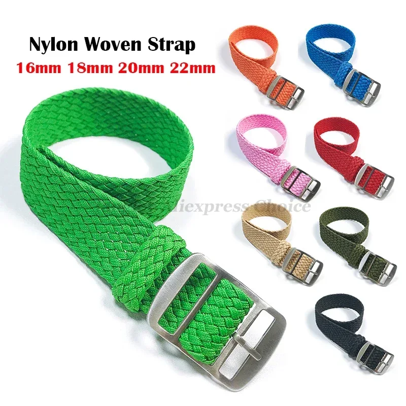 Perlon Strap Woven - ผ้าทอไนลอนสายรัดข้อมือ 14 มม.16 มม.18 มม.20 มม.22