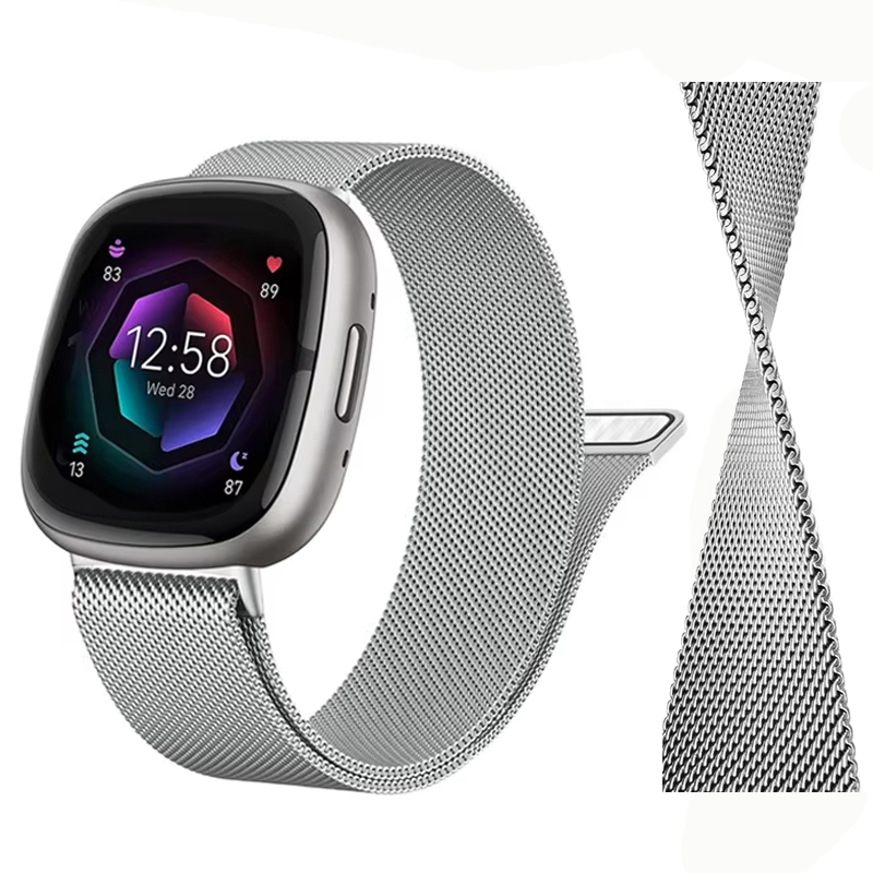 Milanese Loop Magnetic - สายนาฬิกาแบบ Milanese Loop สำหรับ Fitbit Versa