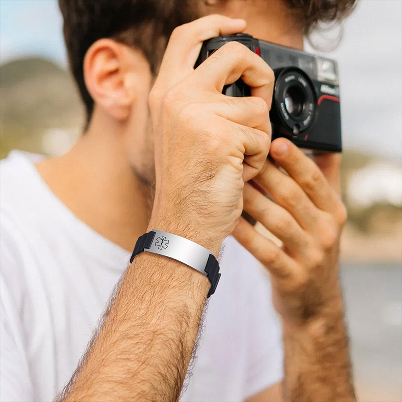 สายรัดข้อมือทางการแพทย์แบบกำหน - Silicone Band Women บทวิจารณ์และราคา