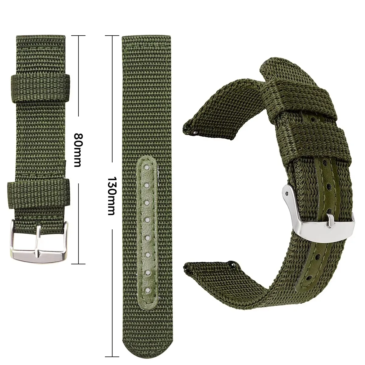 ผ้าใบไนลอนคุณภาพสูงนาฬิกาทอนุ่ - Canvas Strap Watch บทวิจารณ์และราคา
