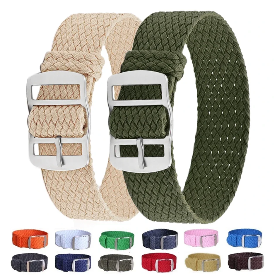14mm 16mm 18mm 20mm 22mm Perlo - Perlon Strap Woven บทวิจารณ์และราคา