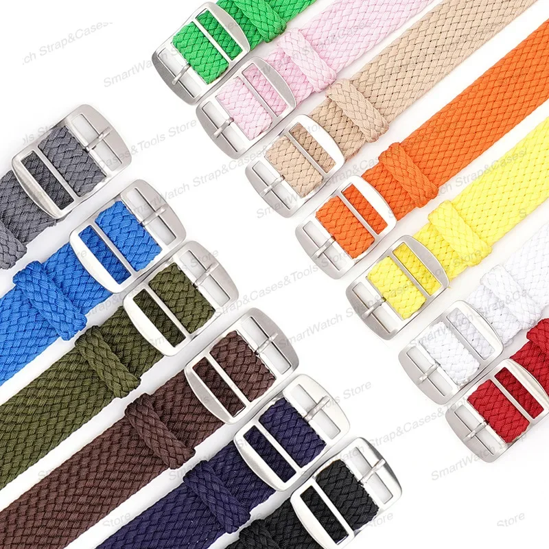 14mm 16mm 18mm 20mm 22mm Perlo - Perlon Strap Woven บทวิจารณ์และราคา