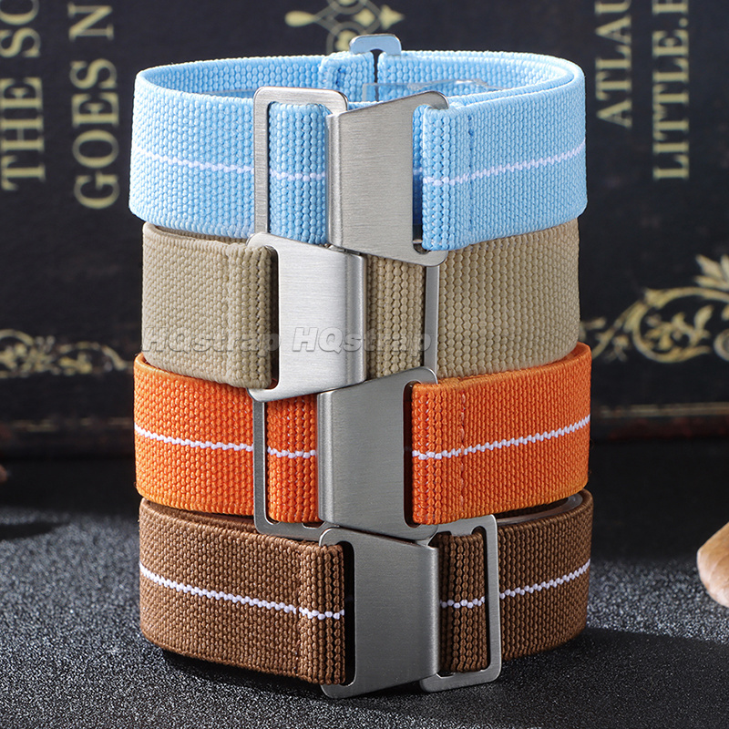 18/20/22 มม.สายนาฬิกาไนลอนยืดห - Parachute Strap Elastic บทวิจารณ์และราคา