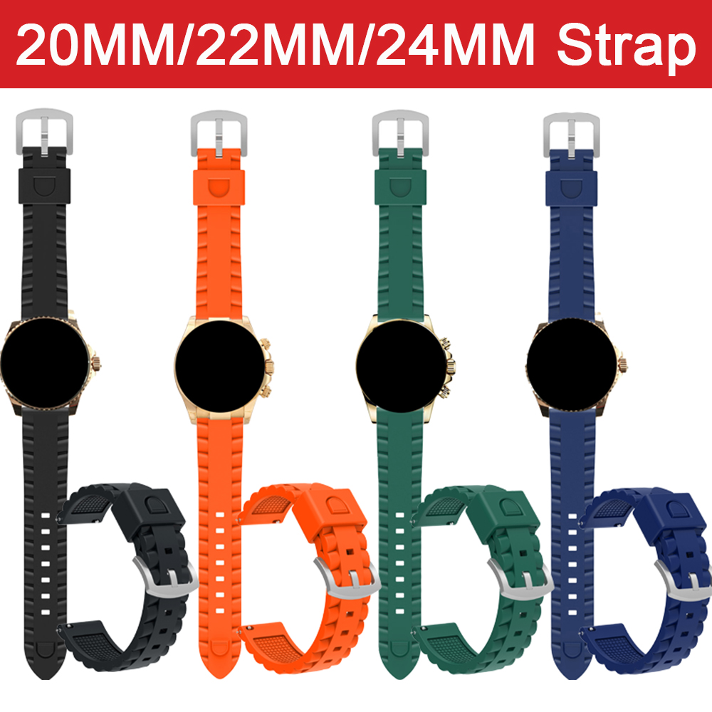 สายรัดซิลิโคนอ่อนนุ่มสําหรับ 2 - Silicone Watch Band 22Mm บทวิจารณ์และราคา