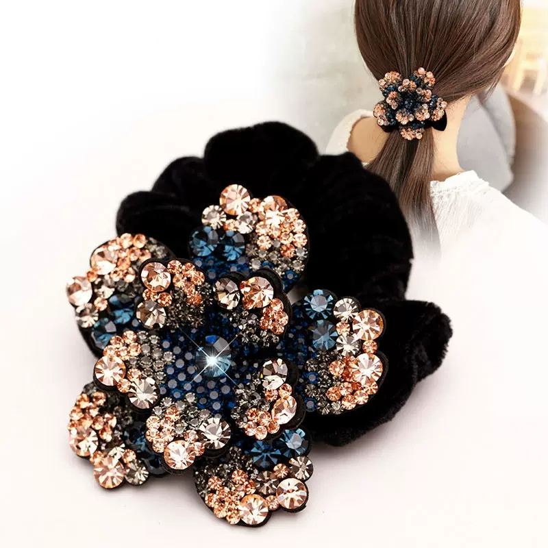 ผู้หญิง Rhinestone Scrunchies  - Silicone Band Women บทวิจารณ์และราคา
