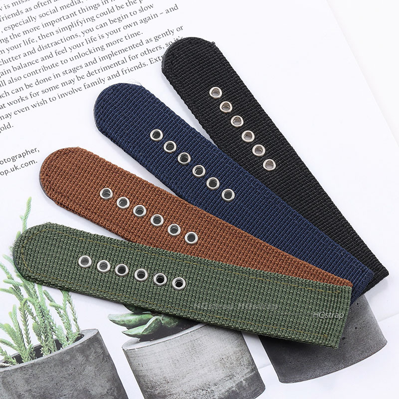 สายนาฬิกาไนลอนสีน้ําตาลสีเขียว - Nato Strap Nylon บทวิจารณ์และราคา