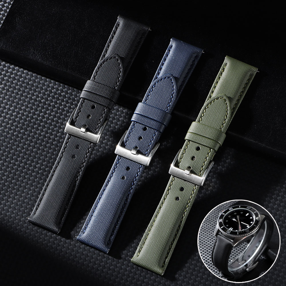 สายนาฬิกาผ้าใบคุณภาพพรีเมียมสำ - Canvas Strap Watch บทวิจารณ์และราคา