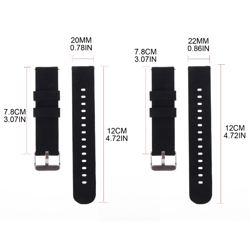 สายซิลิโคน20/22มม. นุ่มปลดออกไ - Silicone Watch Band 22Mm บทวิจารณ์และราคา