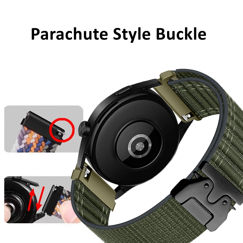 สายนาฬิกาไนลอนแบบคลื่นสำหรับ G - Parachute Strap Elastic บทวิจารณ์และราคา
