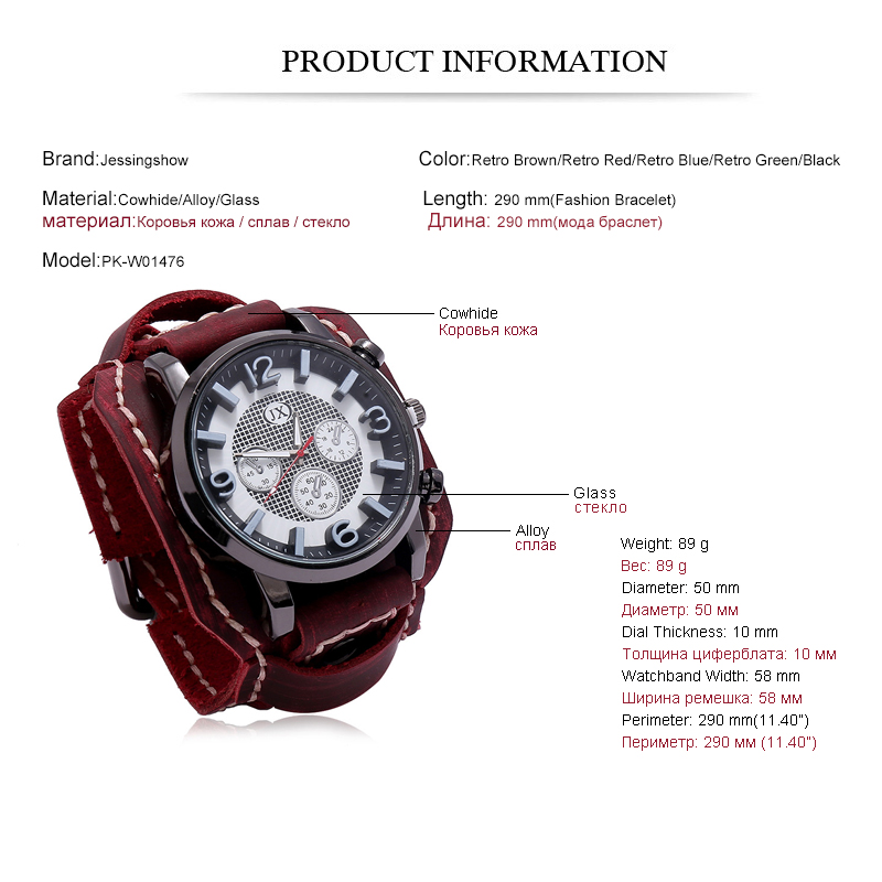 ใหม่ Retro Mens นาฬิกาหนังแท้ก - Leather Watch Band Men บทวิจารณ์และราคา