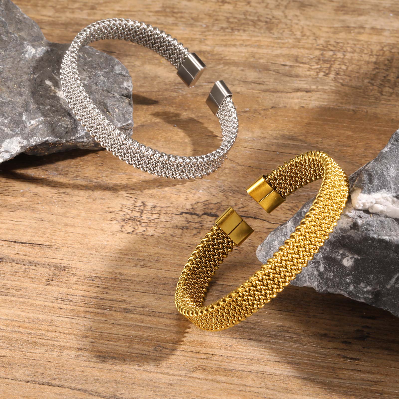 10 มม.สายยืดเปิดสร้อยข้อมือ,ส่ - Mesh Strap Metal บทวิจารณ์และราคา