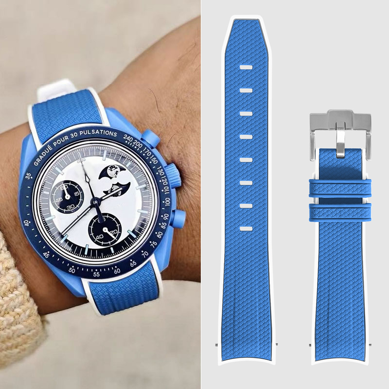สายนาฬิกาข้อมือยางแบบโค้ง 20 ม - Buckle Pin Ss บทวิจารณ์และราคา