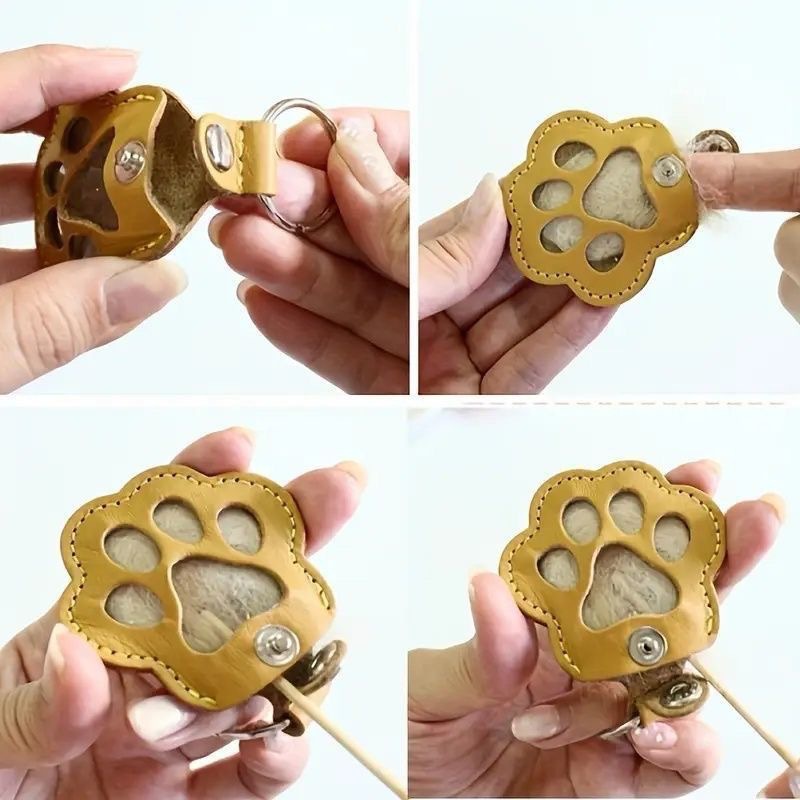 พวงกุญแจเก็บขนสุนัข หนังแท้ ขอ - Leather Strap Quick Release บทวิจารณ์และราคา