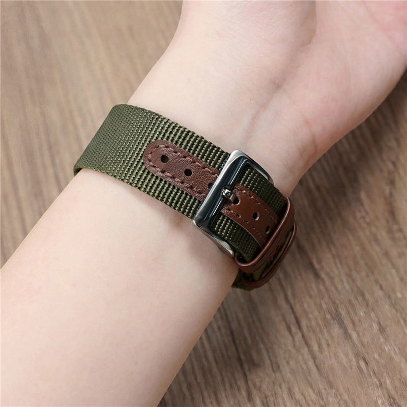 สายนาฬิกาไนลอนแบบมีซี่โครง 20  - Nato Strap Nylon บทวิจารณ์และราคา