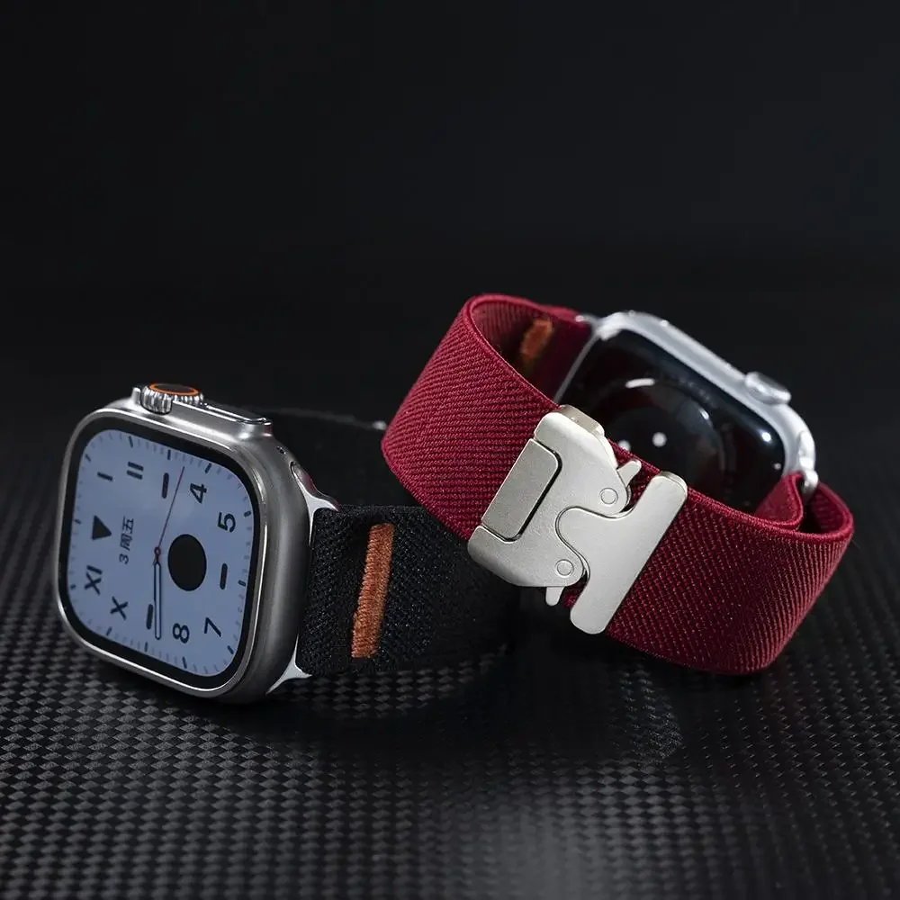 ไนลอนสําหรับ Apple Watch band  - Parachute Strap Elastic บทวิจารณ์และราคา