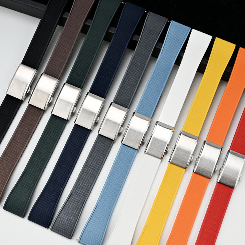 สายนาฬิกายางฟลูออโร FKM สายรัด - Suede Strap Watch บทวิจารณ์และราคา