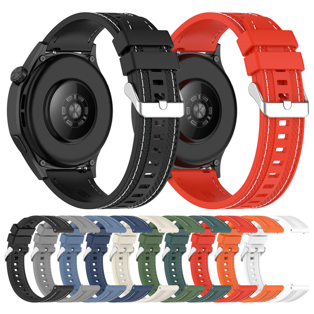 22 มม.เย็บซิลิโคน Universal สํ - Silicone Watch Band 22Mm บทวิจารณ์และราคา