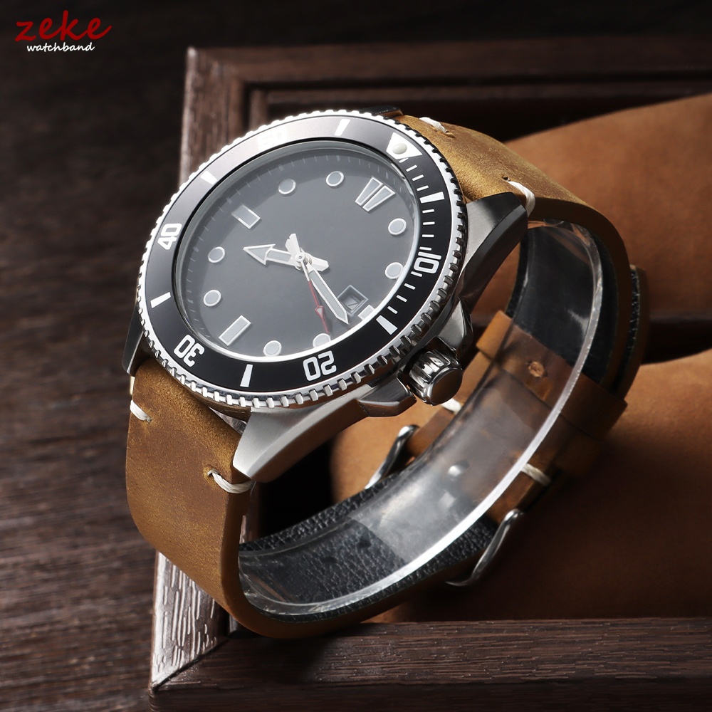 สายนาฬิกาวินเทจแบบนิ่มเคลือบแว - Suede Strap Watch บทวิจารณ์และราคา