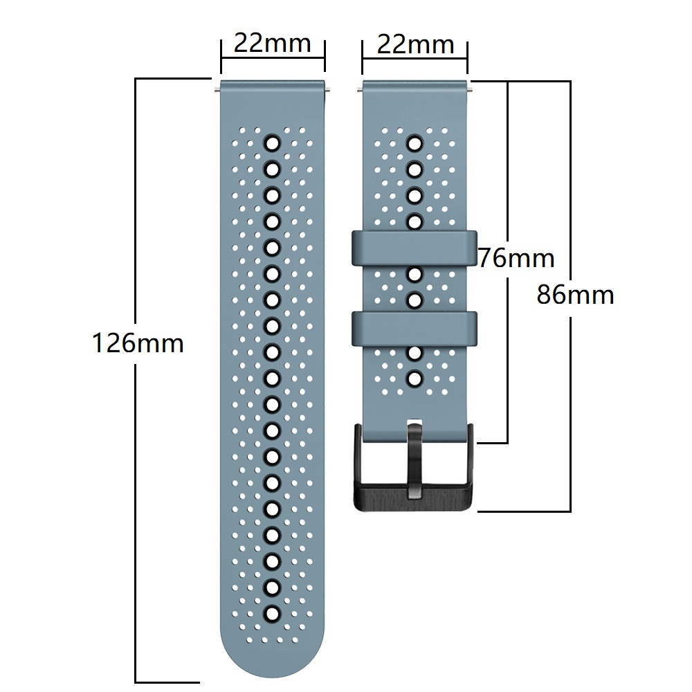 สายซิลิโคน22มม. สำหรับ coros P - Silicone Watch Band 22Mm บทวิจารณ์และราคา