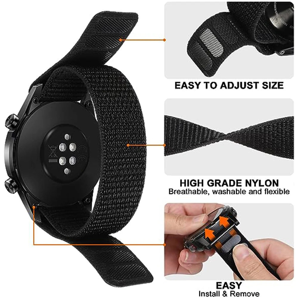 สายนาฬิกาไนลอนแบบ Hook Loop ขน - Sport Loop Velcro บทวิจารณ์และราคา