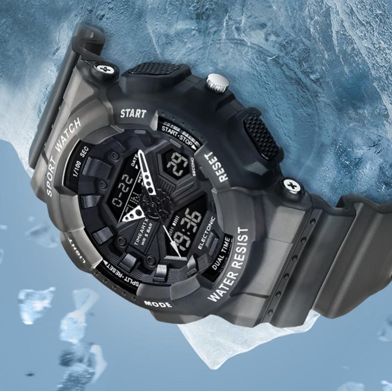 TIMEARTX นาฬิกาข้อมือผู้ชาย นา - Rubber Strap Diver บทวิจารณ์และราคา