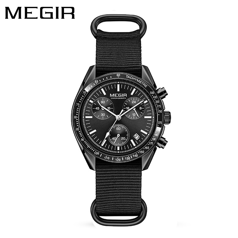 นาฬิกาข้อมือผู้ชาย MEGIR 2247  - Canvas Strap Watch บทวิจารณ์และราคา