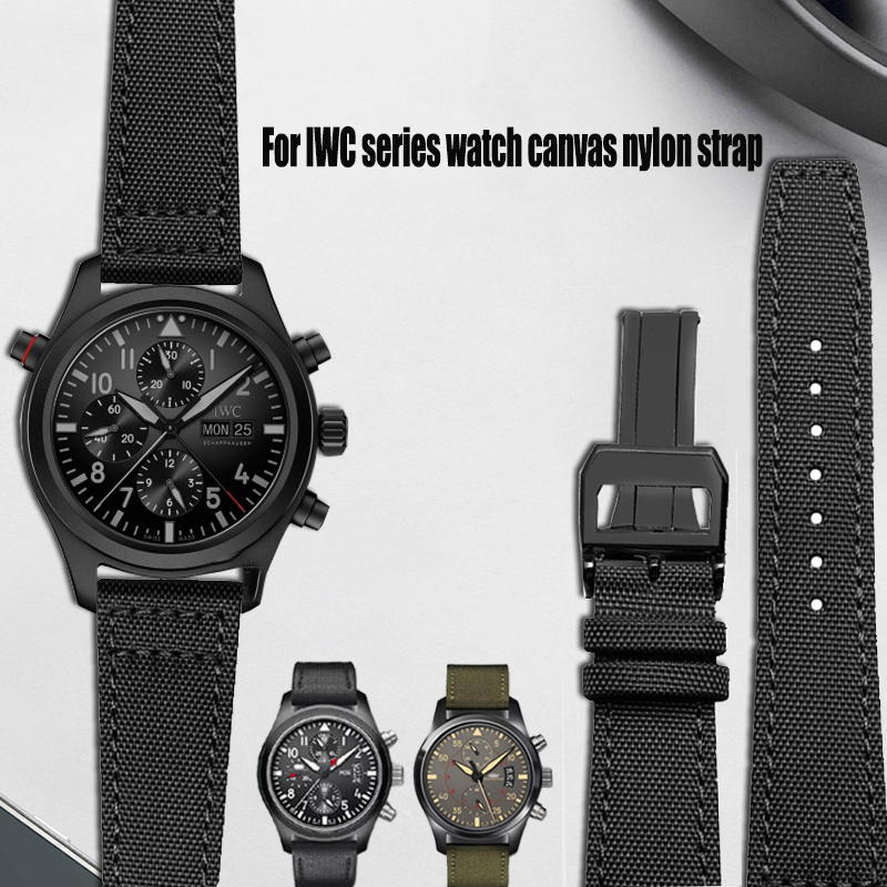 สายนาฬิกาข้อมือผ้าใบไนลอนสำหรั - Canvas Strap Watch บทวิจารณ์และราคา