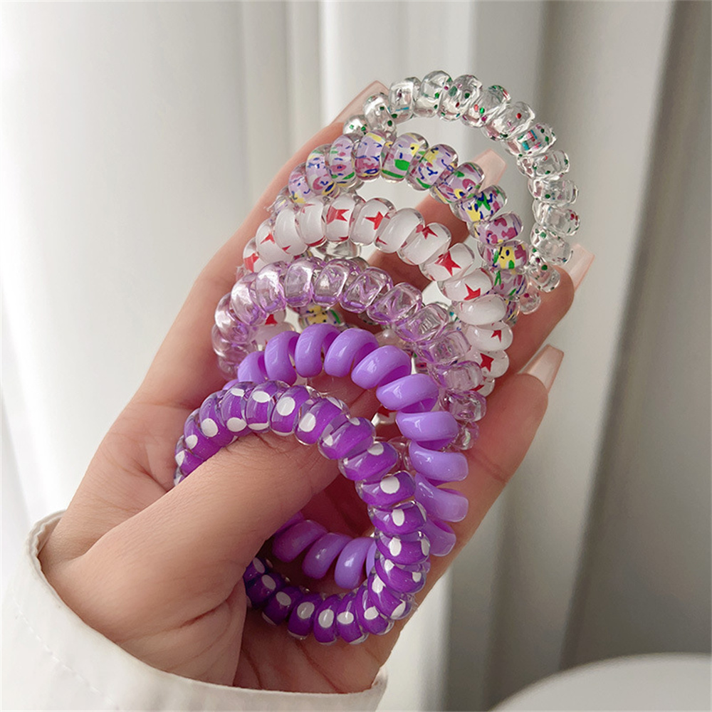 ยางรัดผมแบบเกลียวสีสันสดใส น่า - Silicone Band Women บทวิจารณ์และราคา
