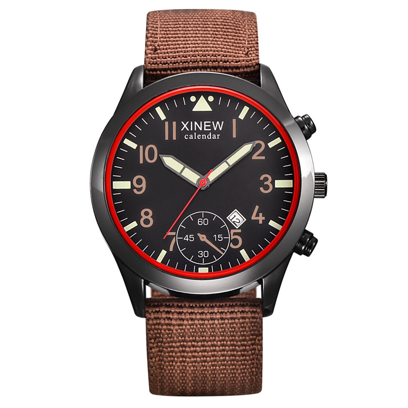2020 XINEW นาฬิกาผู้ชายแฟชั่นเ - Canvas Strap Watch บทวิจารณ์และราคา