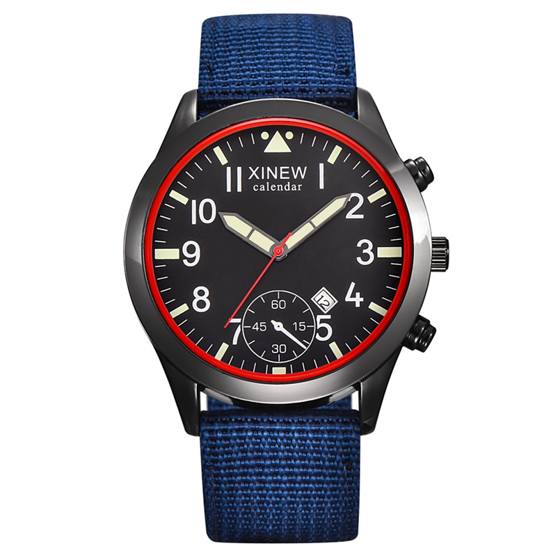 2020 XINEW นาฬิกาผู้ชายแฟชั่นเ - Canvas Strap Watch บทวิจารณ์และราคา