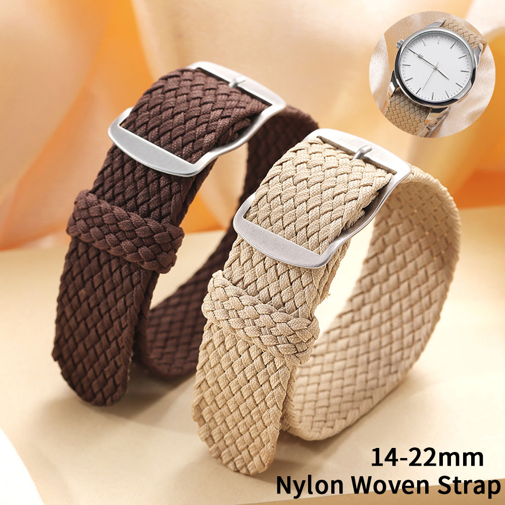 14mm 16mm 18mm 20mm 22mm ทอไนล - Perlon Strap Woven บทวิจารณ์และราคา