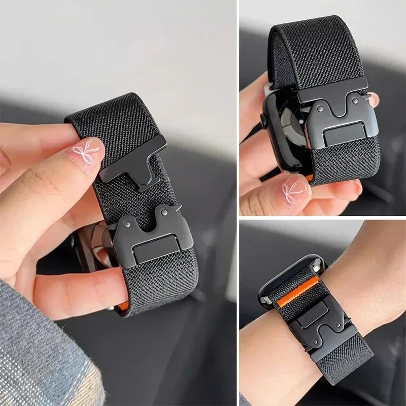 สายรัดนาฬิกาไนลอนแบบร่มชูชีพสำ - Parachute Strap Elastic บทวิจารณ์และราคา