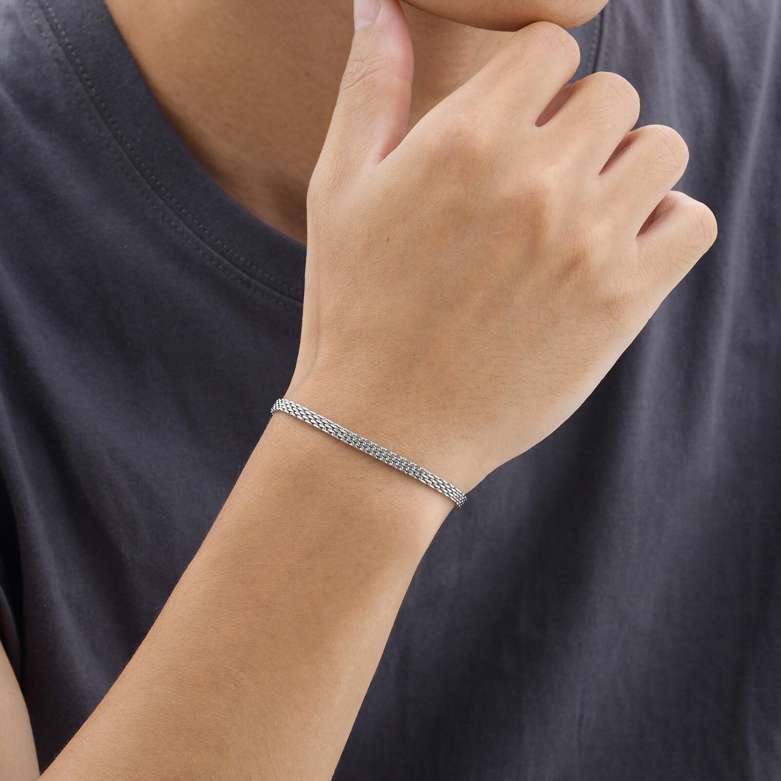 3/8 มม.สายคล้องคอสร้อยข้อมือสํ - Mesh Strap Metal บทวิจารณ์และราคา