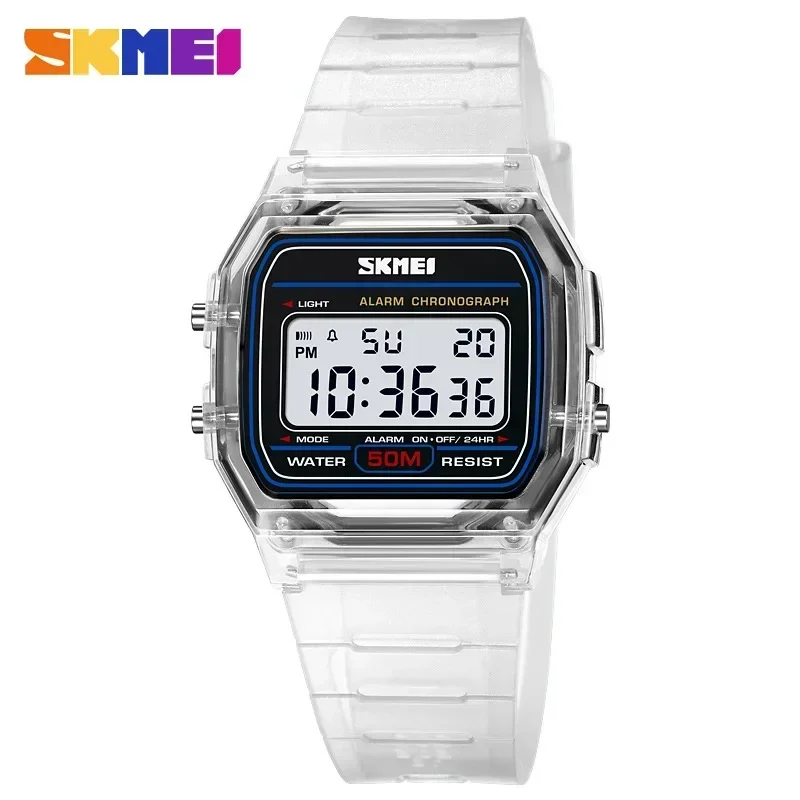 SKMEI 2056 โปร่งใส TPU สุภาพสต - Rubber Strap Diver บทวิจารณ์และราคา