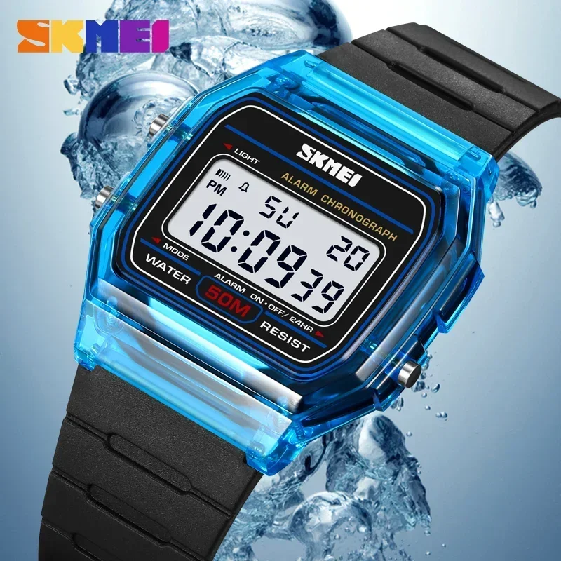 SKMEI 2056 โปร่งใส TPU สุภาพสต - Rubber Strap Diver บทวิจารณ์และราคา