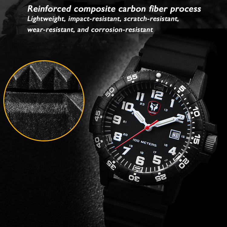 Hnlgnox Mens Pilot นาฬิกาสำหรั - Rubber Strap Diver บทวิจารณ์และราคา