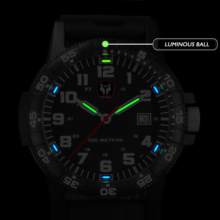 Hnlgnox Mens Pilot นาฬิกาสำหรั - Rubber Strap Diver บทวิจารณ์และราคา