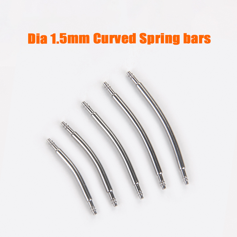 1.5มม.สปริงบาร์โค้งนาฬิกาสายคล - Curved Spring Bar บทวิจารณ์และราคา