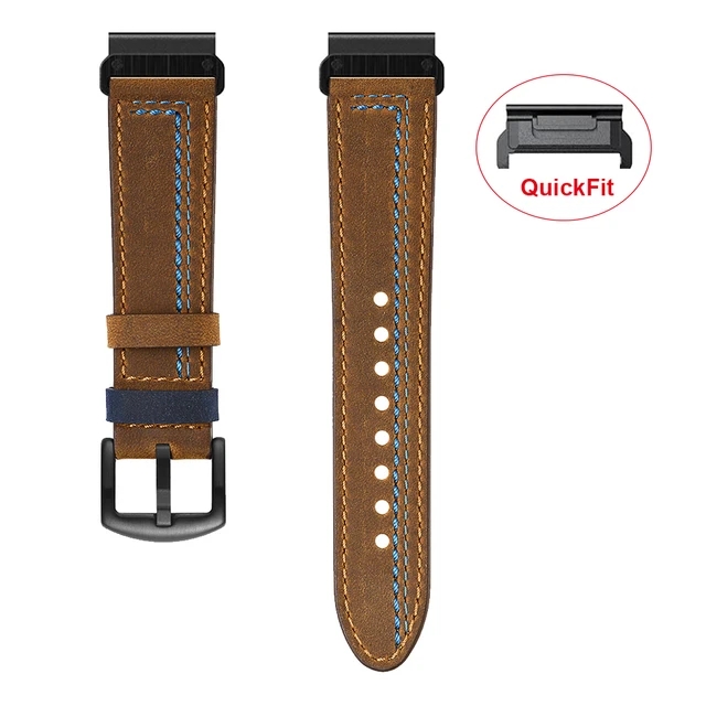 22 มม.26 มม.สายหนังแท้สําหรับ  - Leather Strap Quick Release บทวิจารณ์และราคา